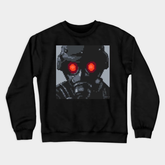 Resident Evil Hunk Pixel Art Crewneck Sweatshirt by AlleenasPixels